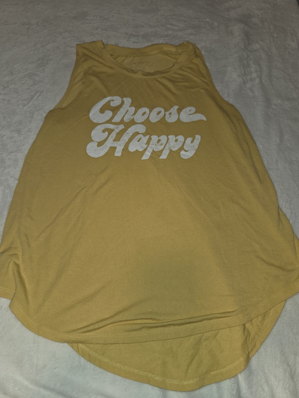Grayson Threads Yellow "Choose Happy" Women's Tank